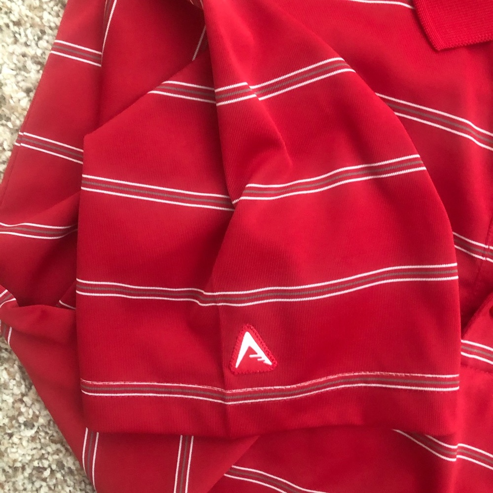 Men’s Antigua Nebraska Cornhuskers Striped Polo - Picture 6 of 10